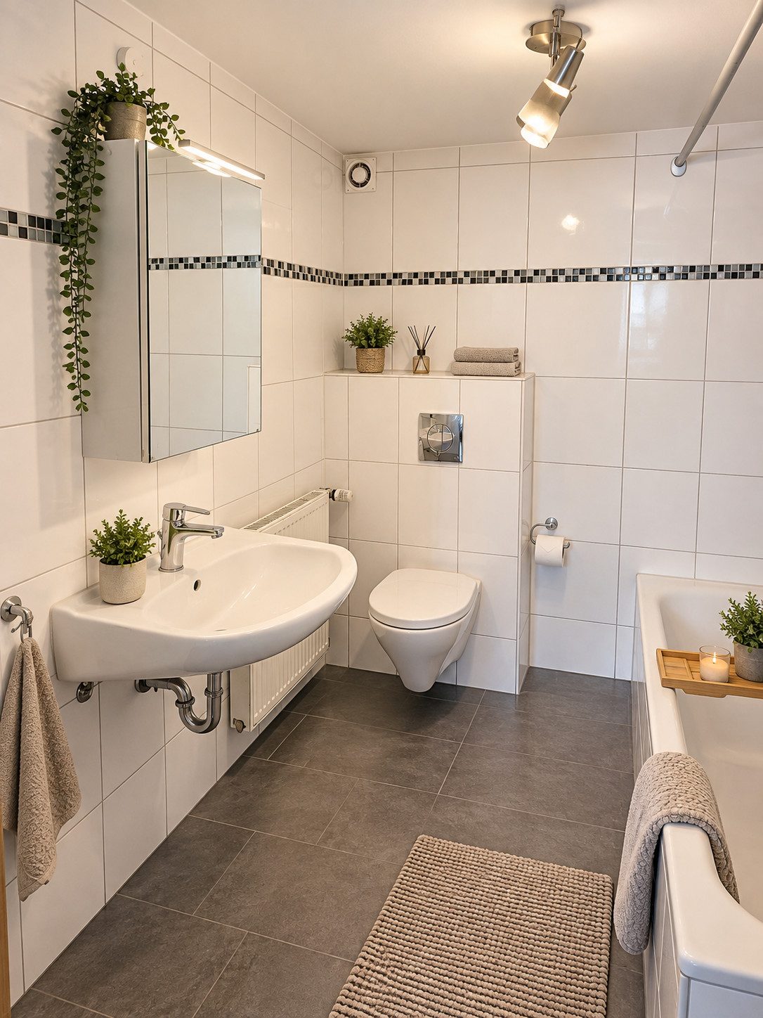 Badezimmer mit Dusche