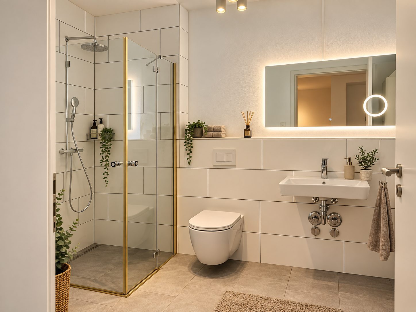 Neubau 2024: Möblierte 1-Zimmer-Wohnung mit EBK & Balkon im Gallusviertel – Bild 5