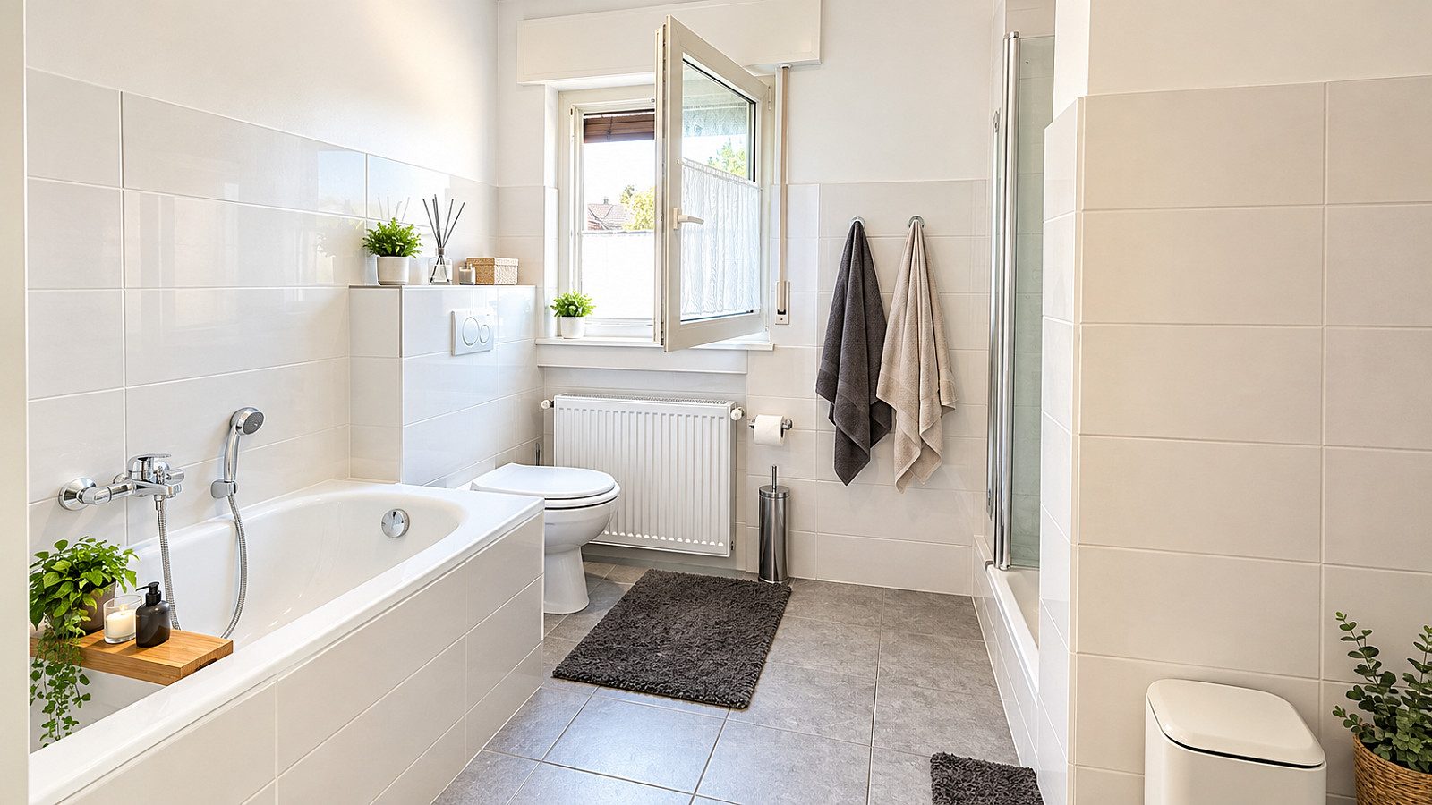WE 2 - Badezimmer mit Badewanne