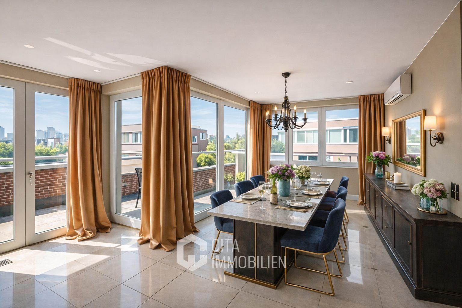 Penthouse mit Mainblick im Ostend: 4 Zimmer, 150 m², 3 Balkone, Terrasse & Aufzug | 7. OG – Bild 6